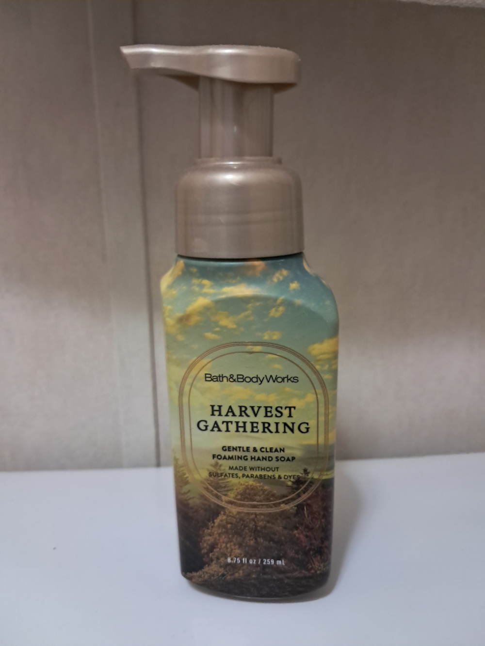 Bath & Body Works Harvest Gathering Foaming Hand Soap — Cream/Blue/Yellow